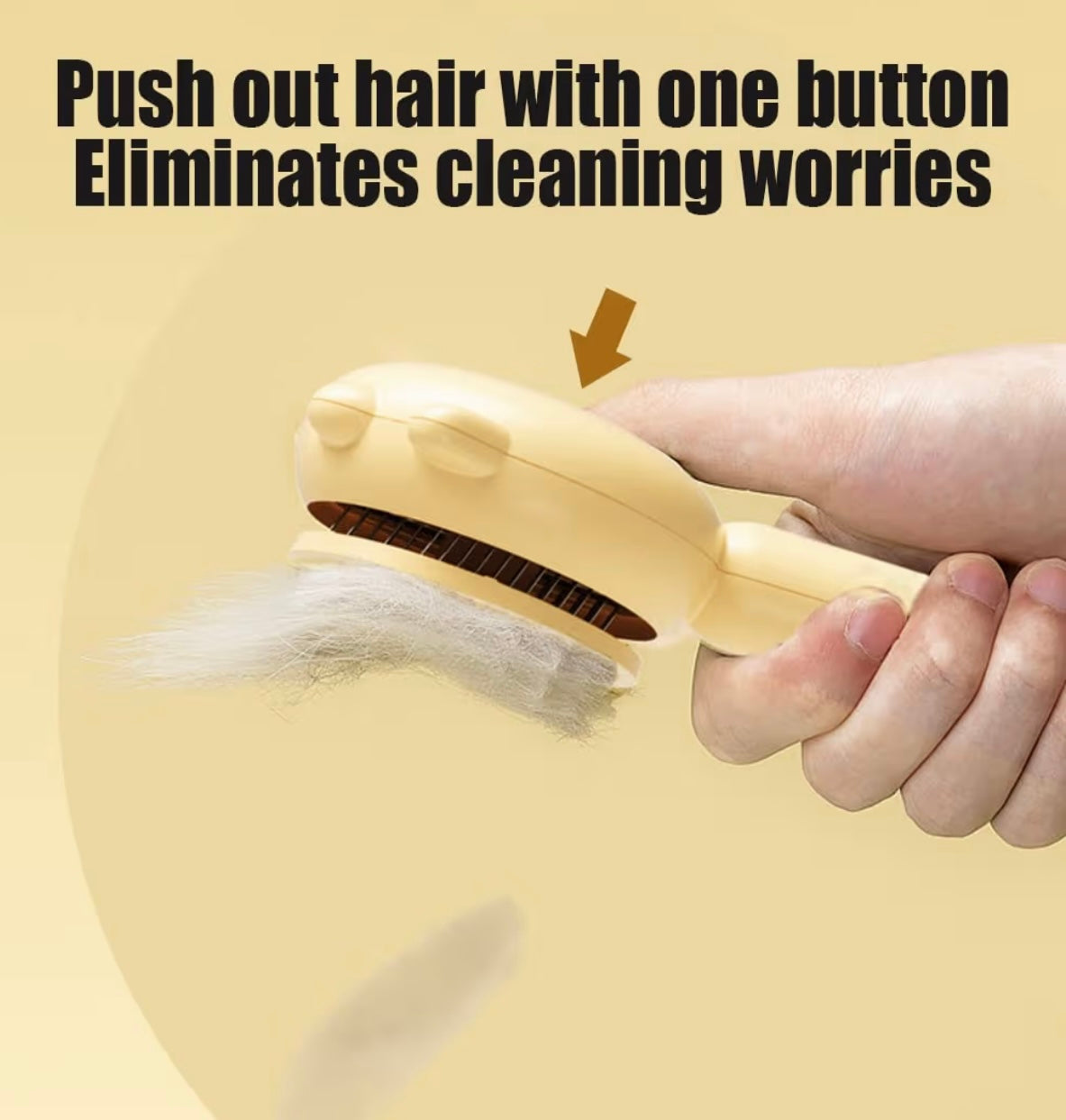 Self-Cleaning Cat & Dog Slicker Comb – Gentle, Efficient Grooming