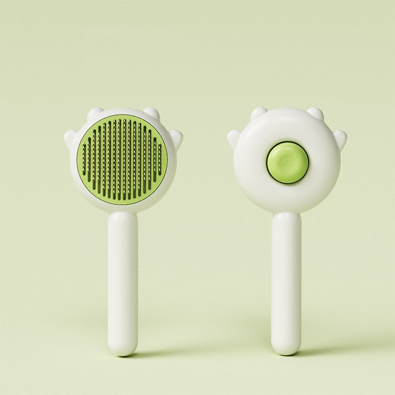 Self-Cleaning Cat & Dog Slicker Comb – Gentle, Efficient Grooming