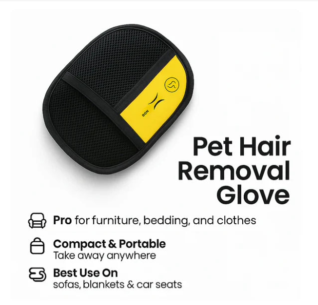 Pet Fur Remover Mitt Pet Hair - Deshedding Glove For Dog and Cat Fur